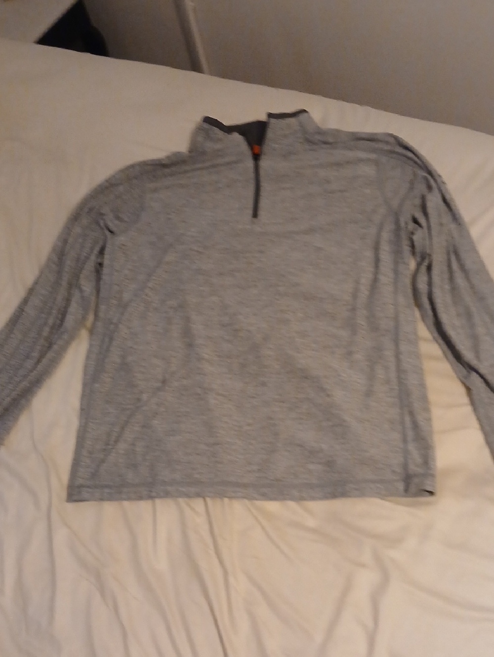 Under Armour Men's Light Gray Quarter-Zip Pullover